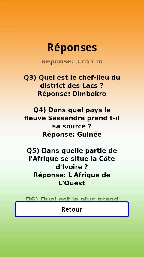 Ivoir Quiz