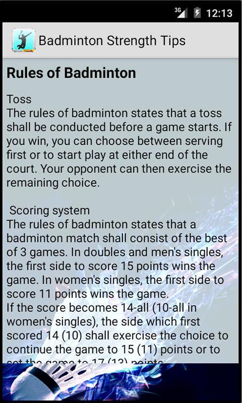 Badminton Strength Tips