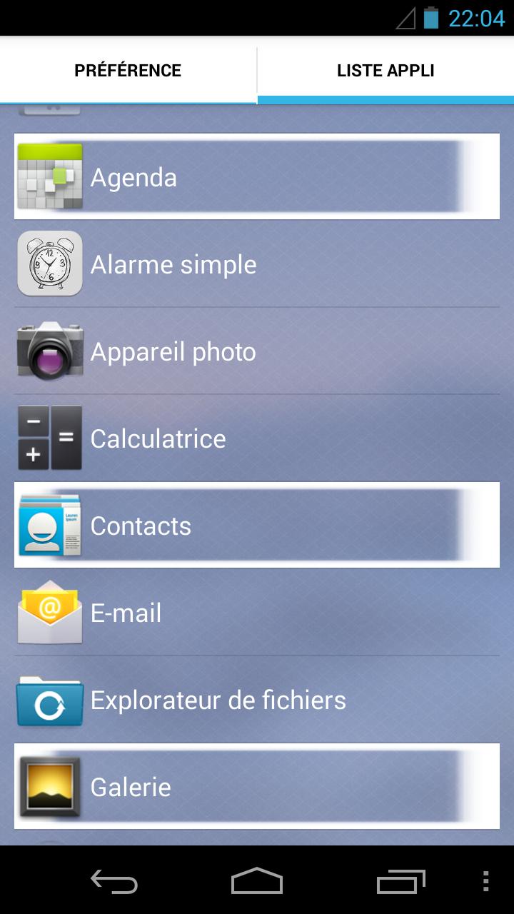 verrouillage d'application