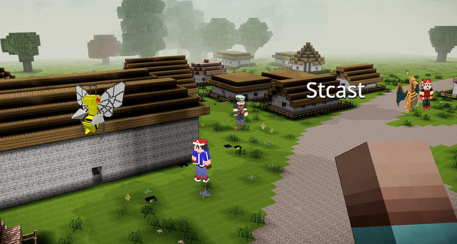 Cube pixel Pixelmon village: Craft & build now II