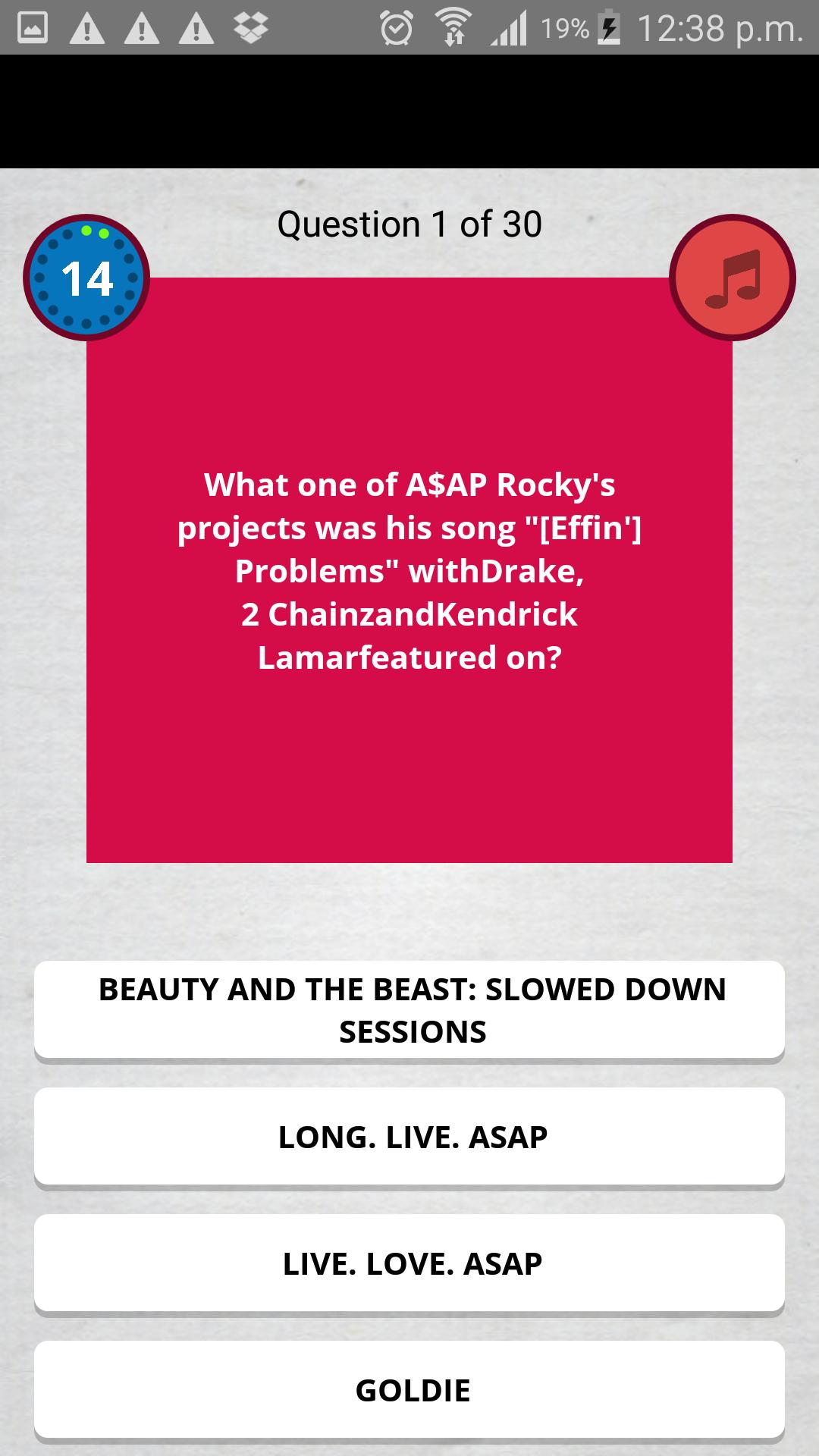Music Trivia Quiz