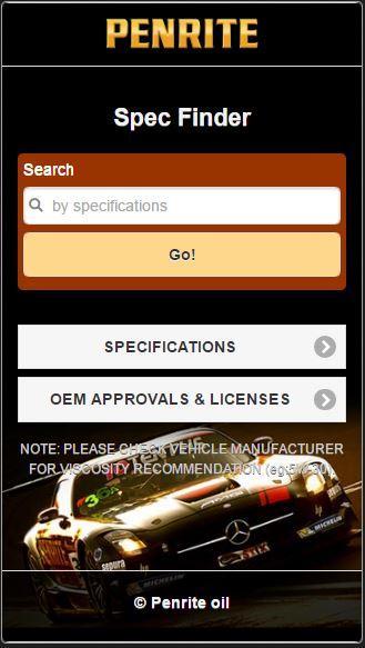 Penrite Specfinder