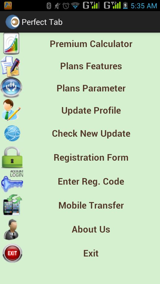 Perfect Tab Lic Agent Software