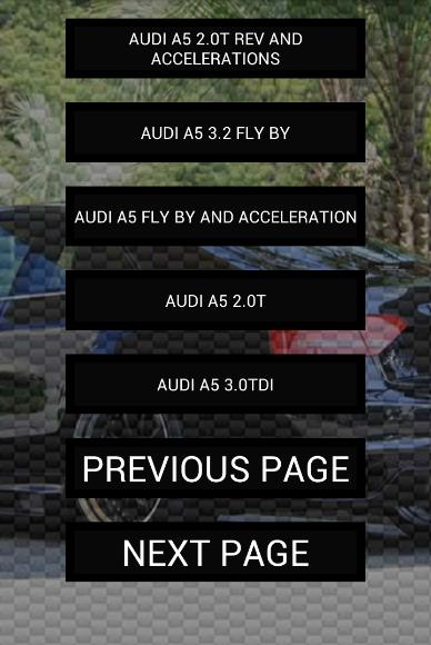 Engine sounds of A5