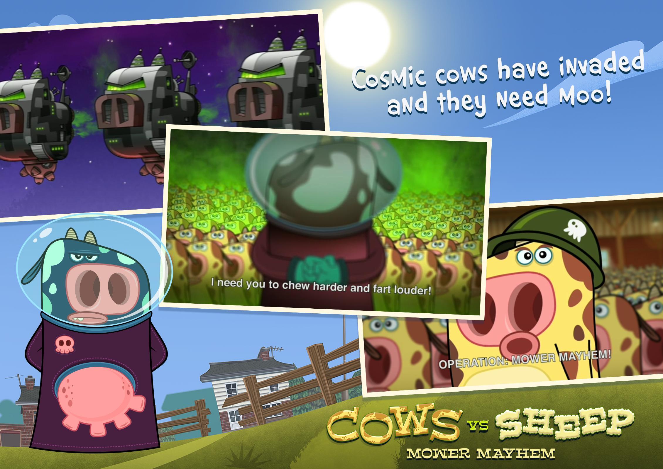 Cows Vs Sheep: Mower Mayhem