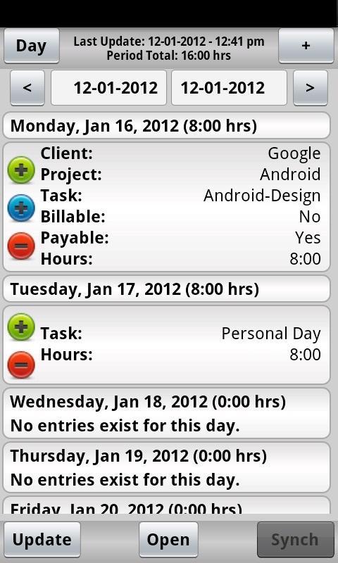 Tenrox Timesheet
