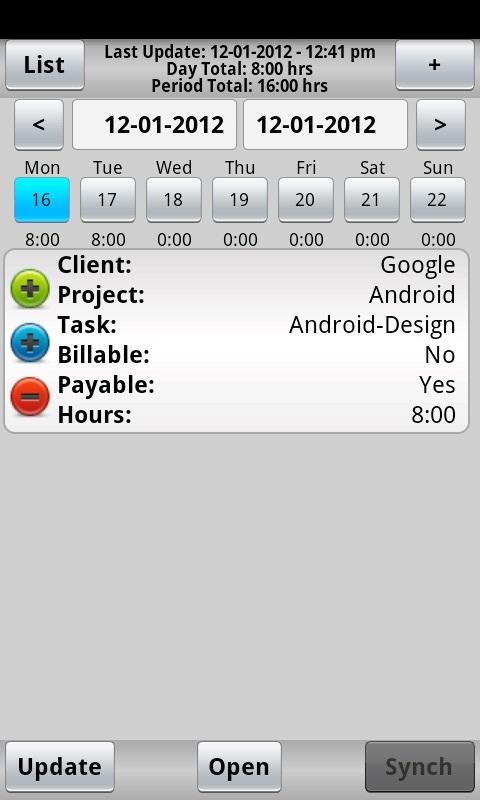 Tenrox Timesheet
