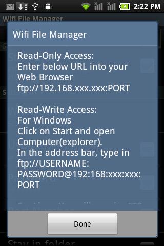 Wifi File Manager