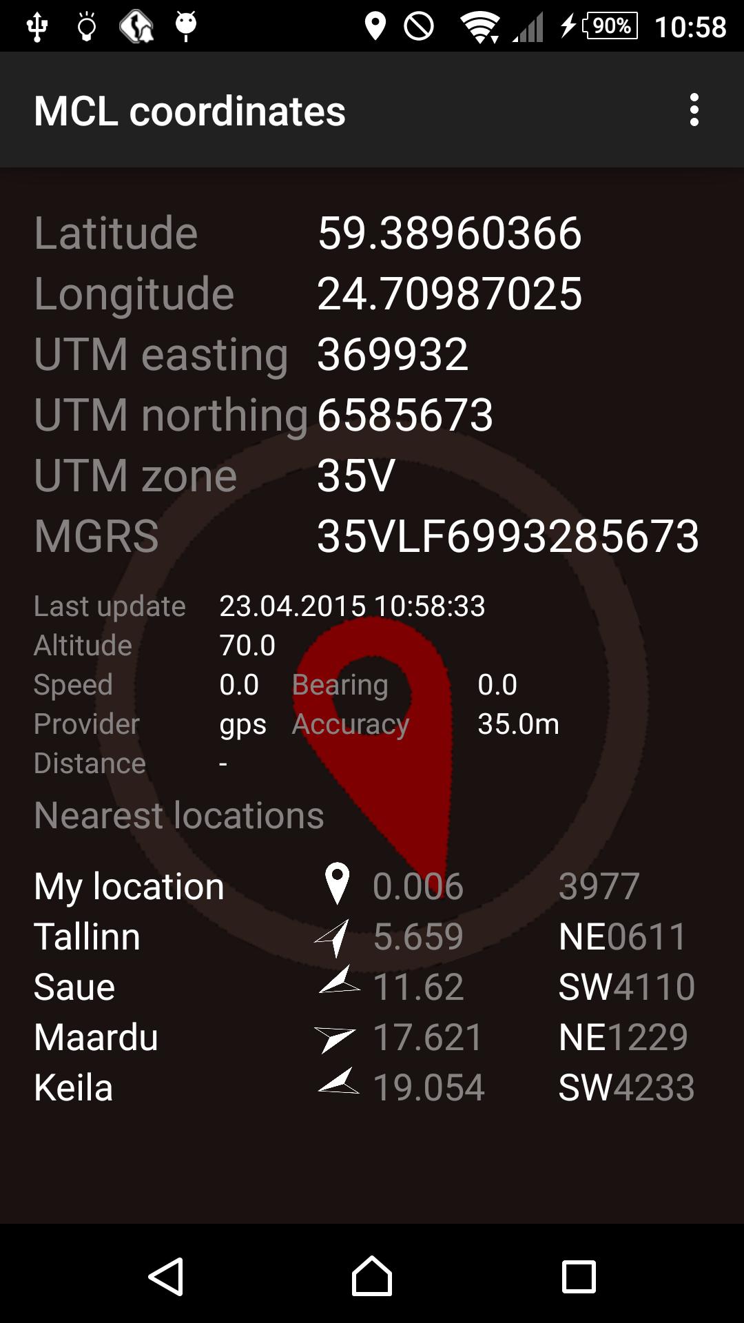 MCL coordinates