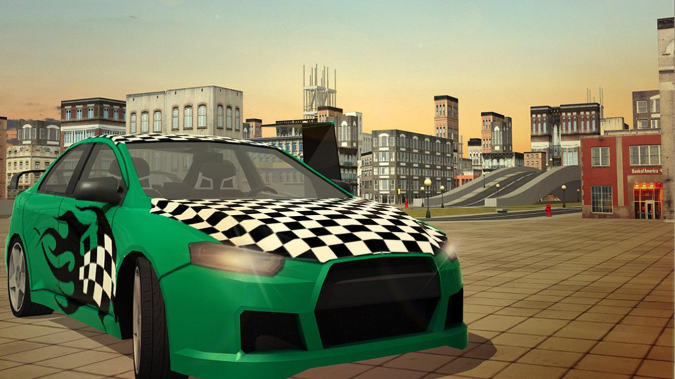 Free Flying Racing Car Driving