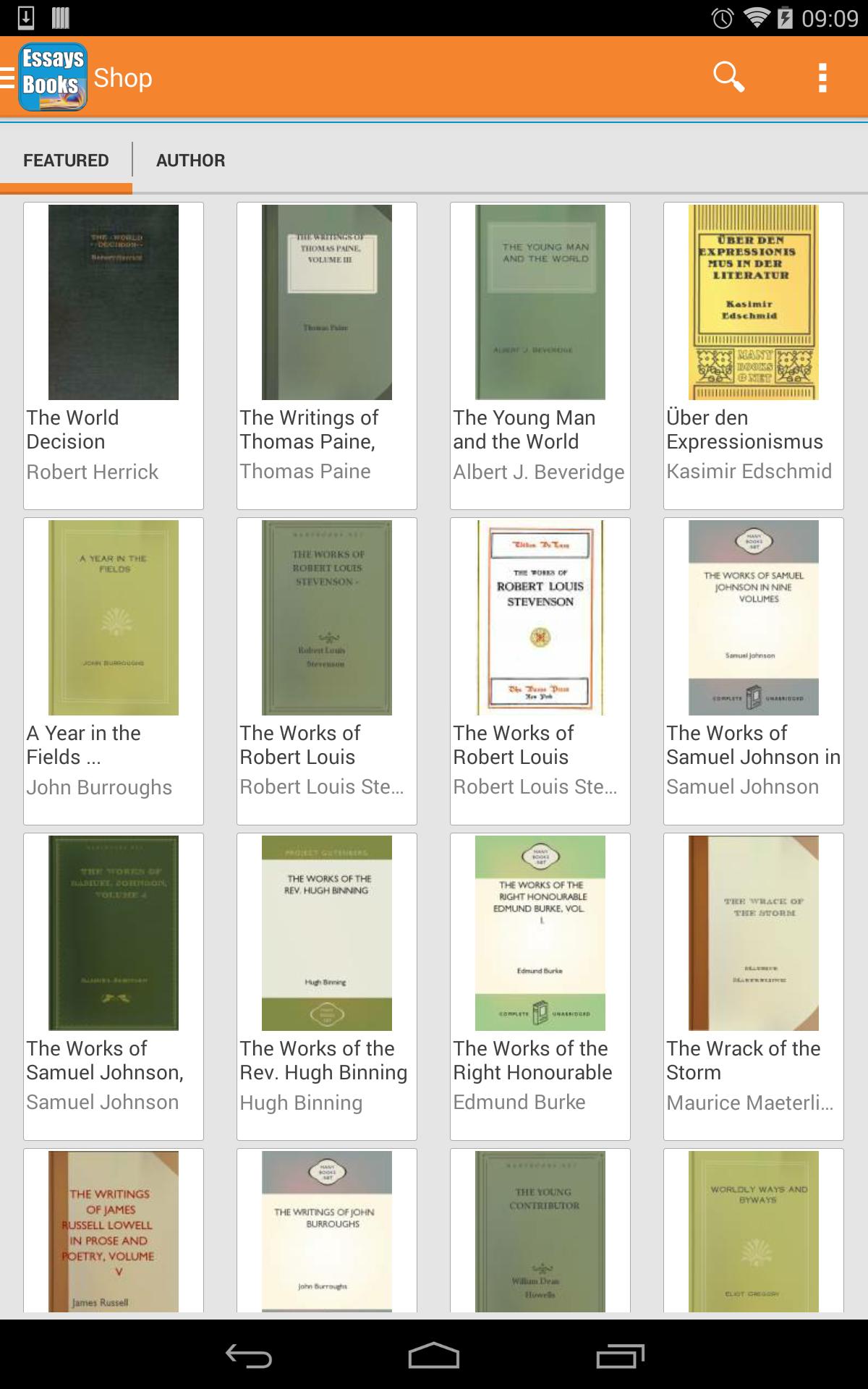 Essay Books