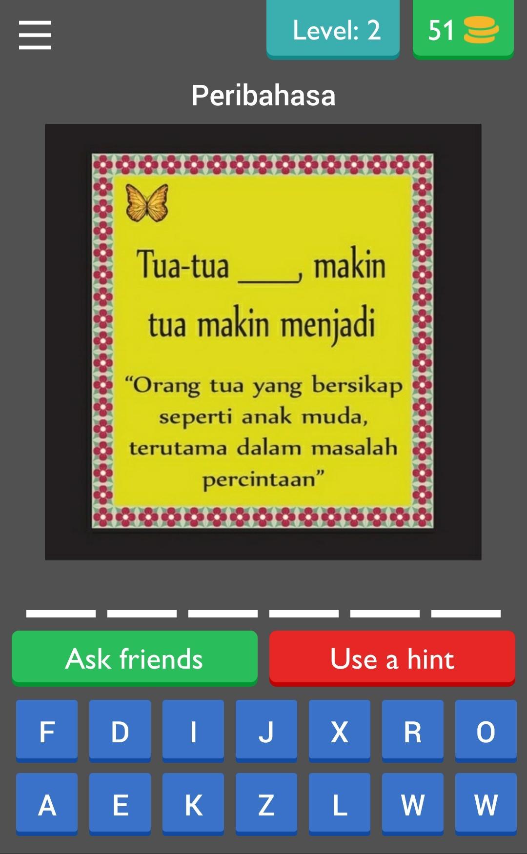 Tebakan Peribahasa
