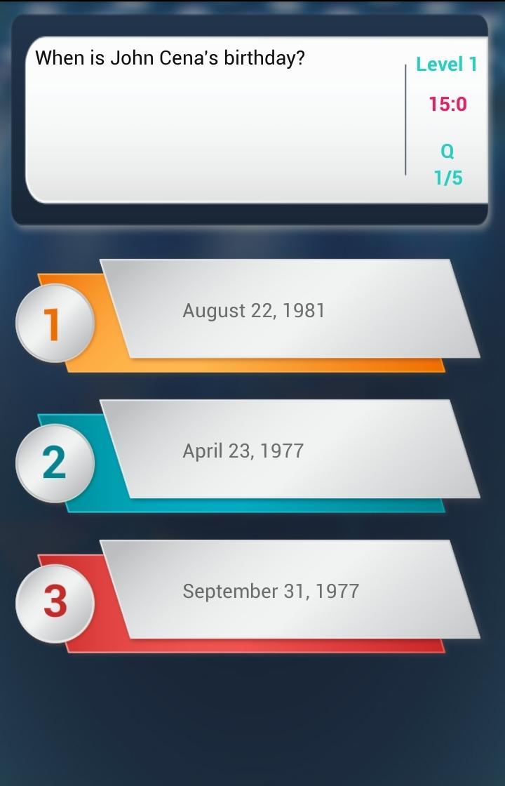 John Cena Quiz