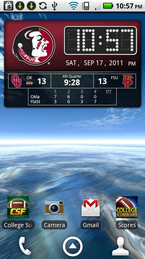 FSU Seminoles Live Clock