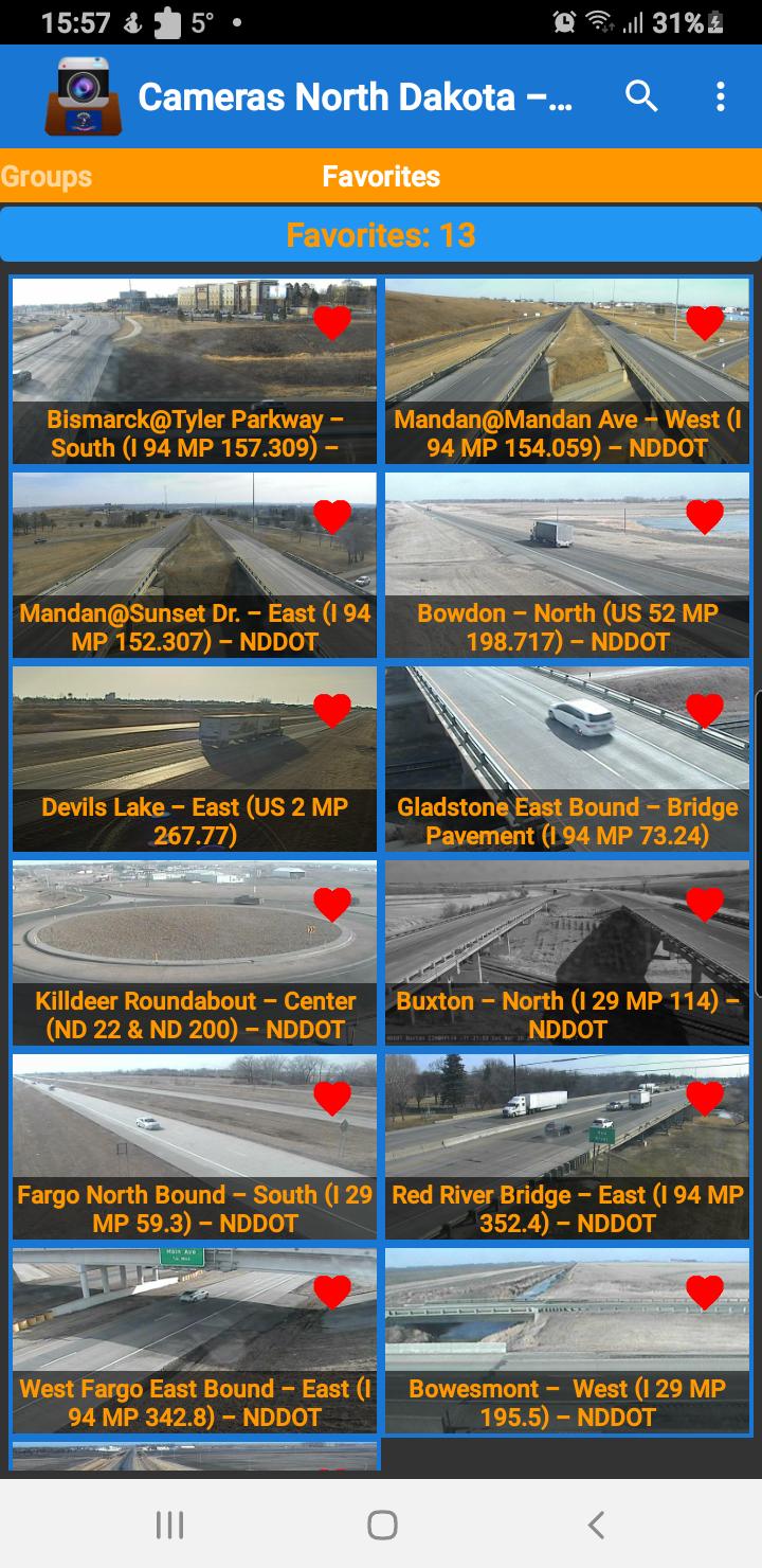 Cameras North Dakota - Traffic