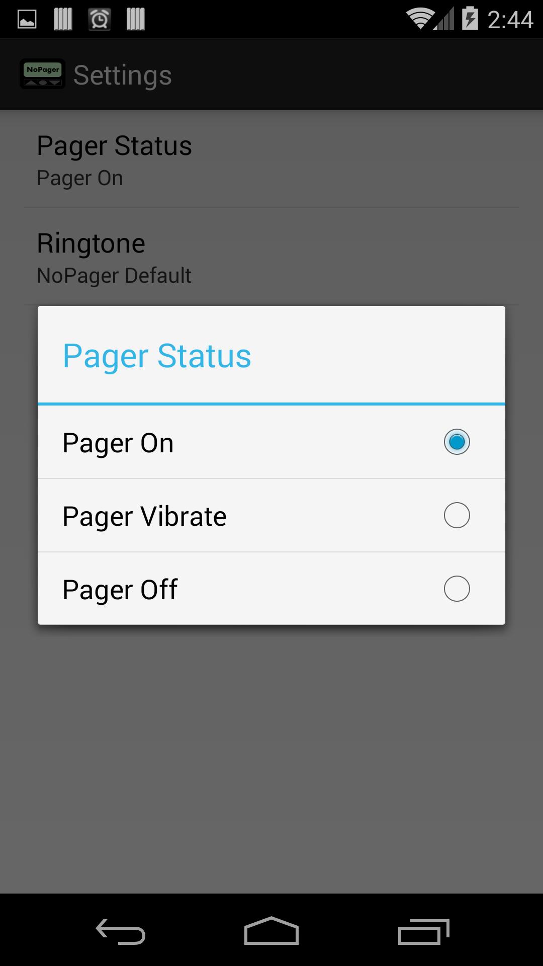No Pager