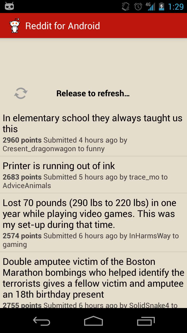 Reddit for Android
