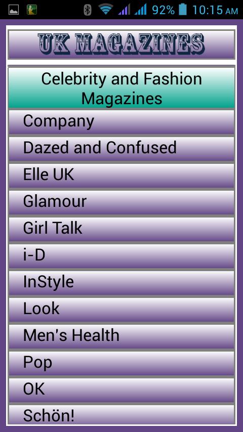UK Magazines