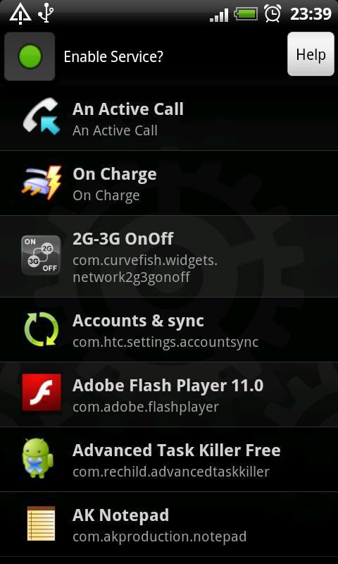 App Auto Settings