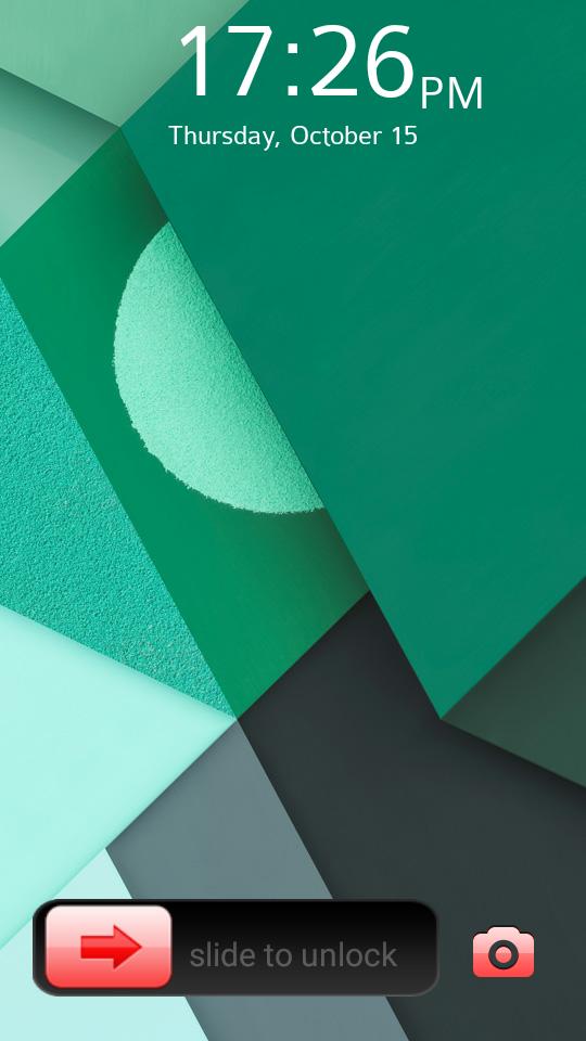 Lock Screen With Slider