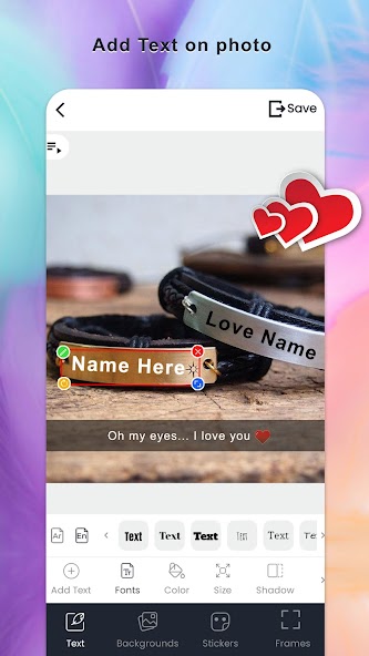 Name on necklace - Name art