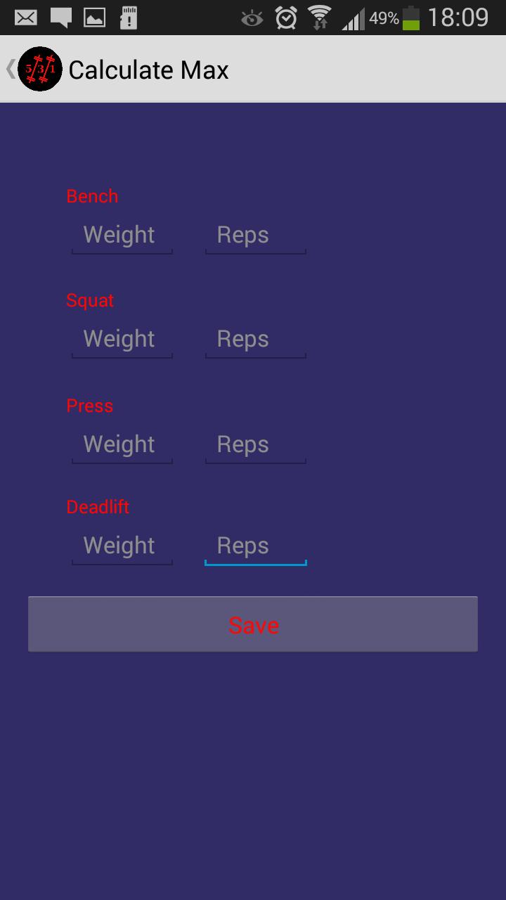 5-3-1 Calculator