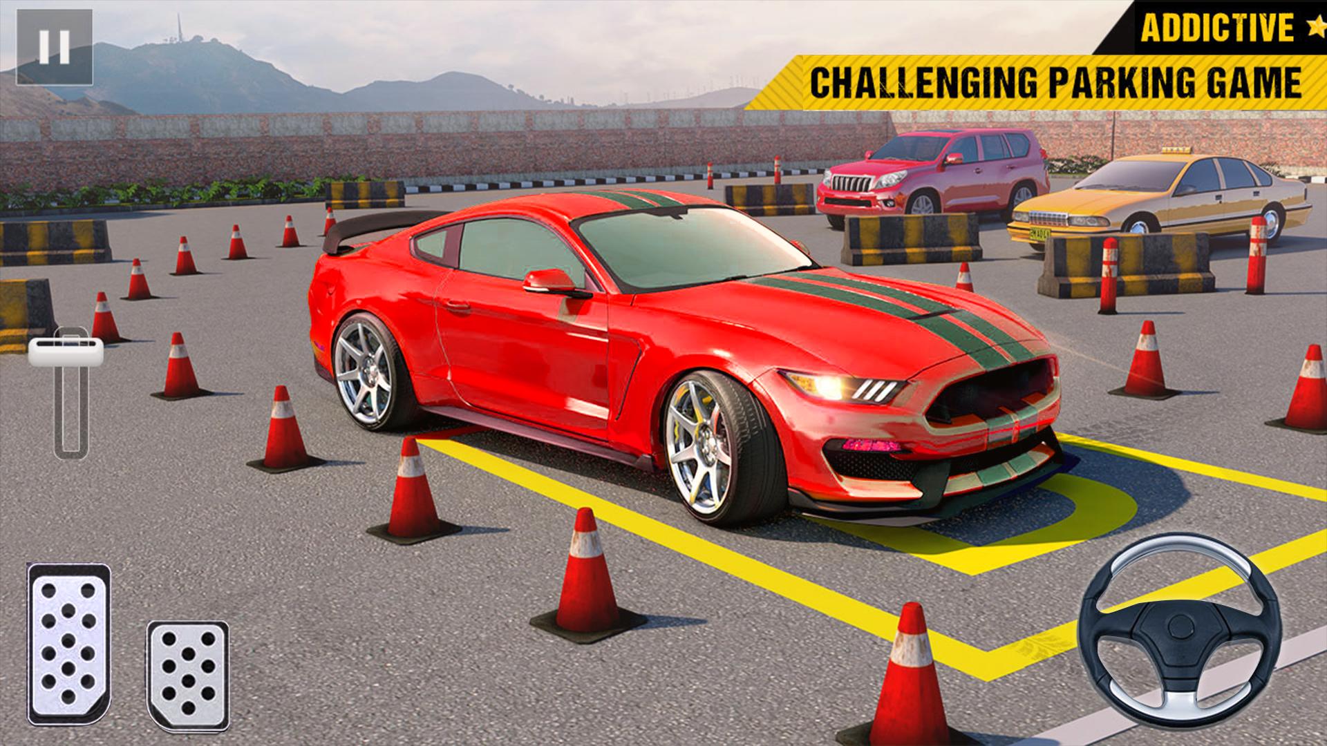 Advance car parking racing car