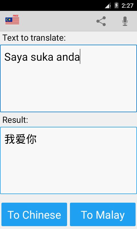 Malay Chinese Translator