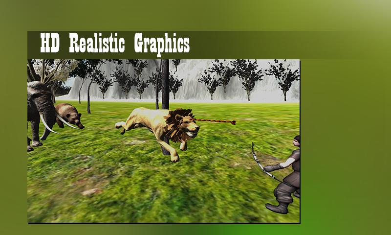 Jungle Hunting Lion