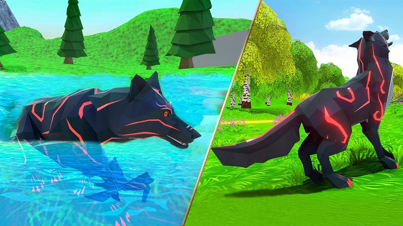 Wild Wolf Chasing Animal Sim 3D Animal Sim Online