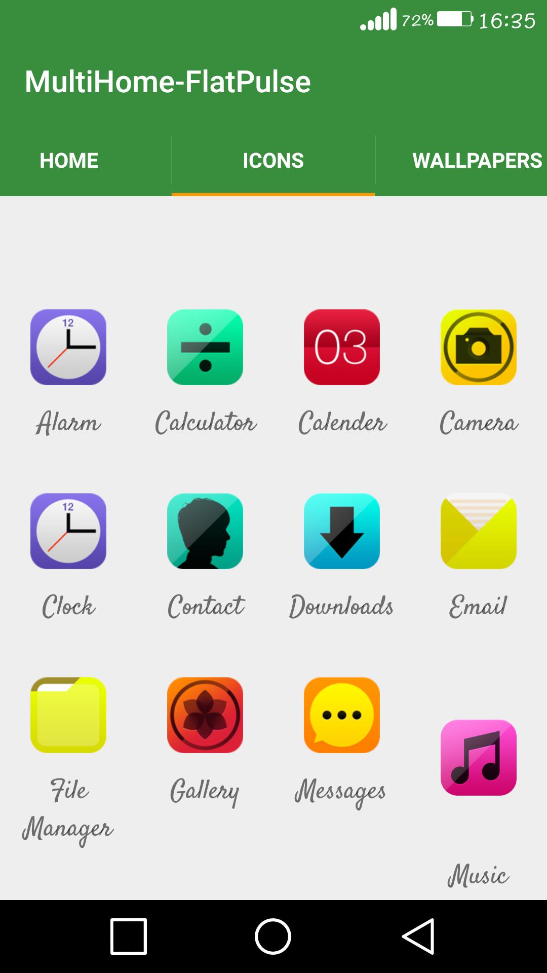 Theme for MultiHome-FlatPulse