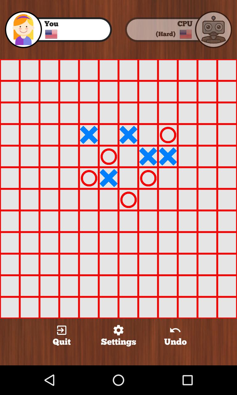 Tic Tac Toe Online - Five in a row