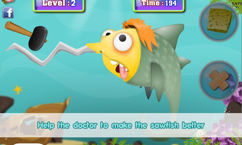 Ocean animals ambulance doctor