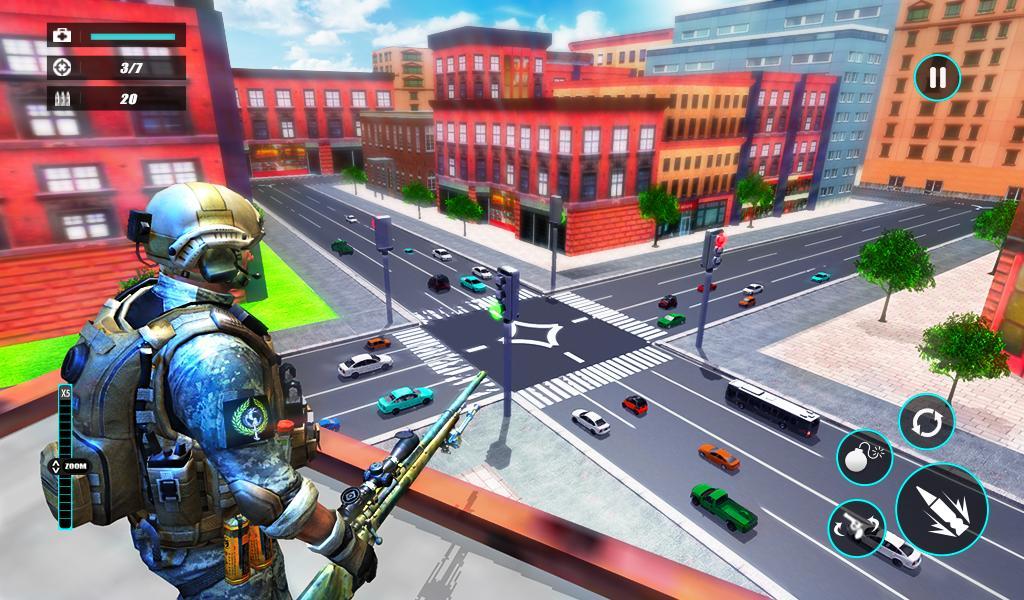 Traffic Sniper Strike Terrorist Shooter Gun War