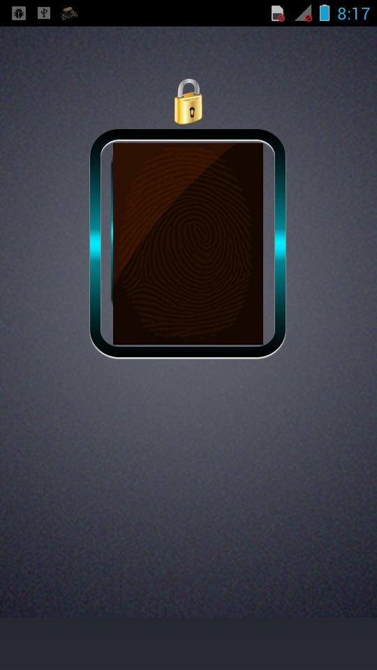 ThumbScanner Screen lock prank