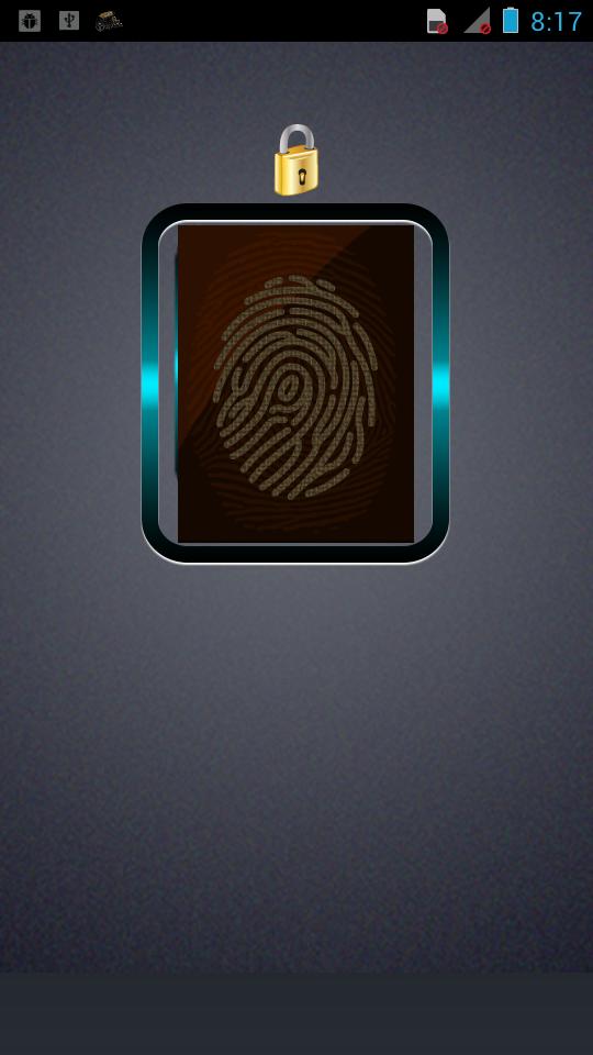 ThumbScanner Screen lock prank