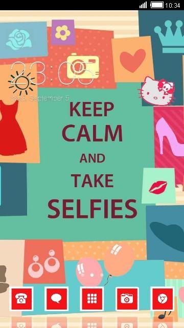 Cute Keep Calm Theme HD