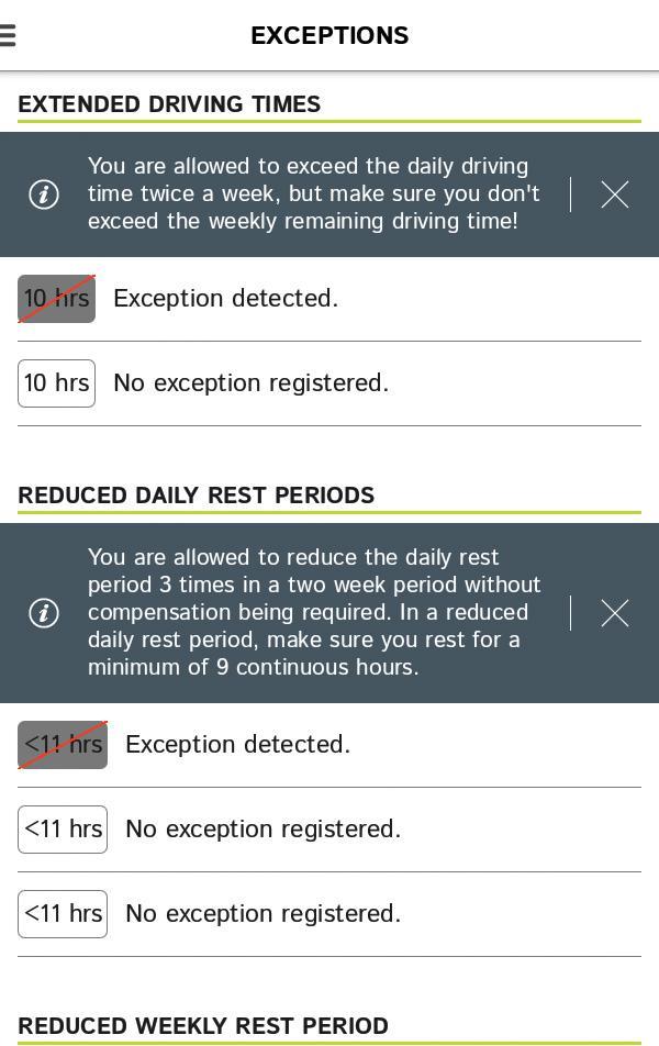 WEBFLEET Driving Times