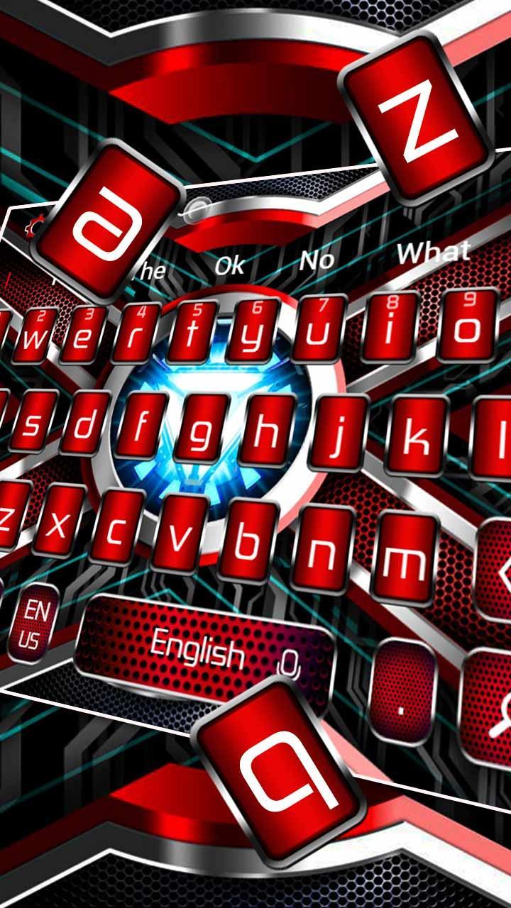 Iron Hero Red Reactor Keyboard