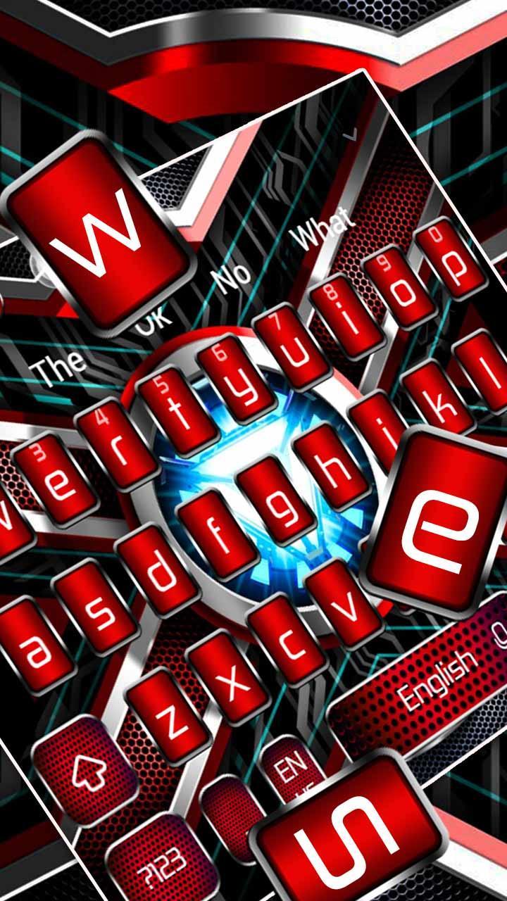 Iron Hero Red Reactor Keyboard