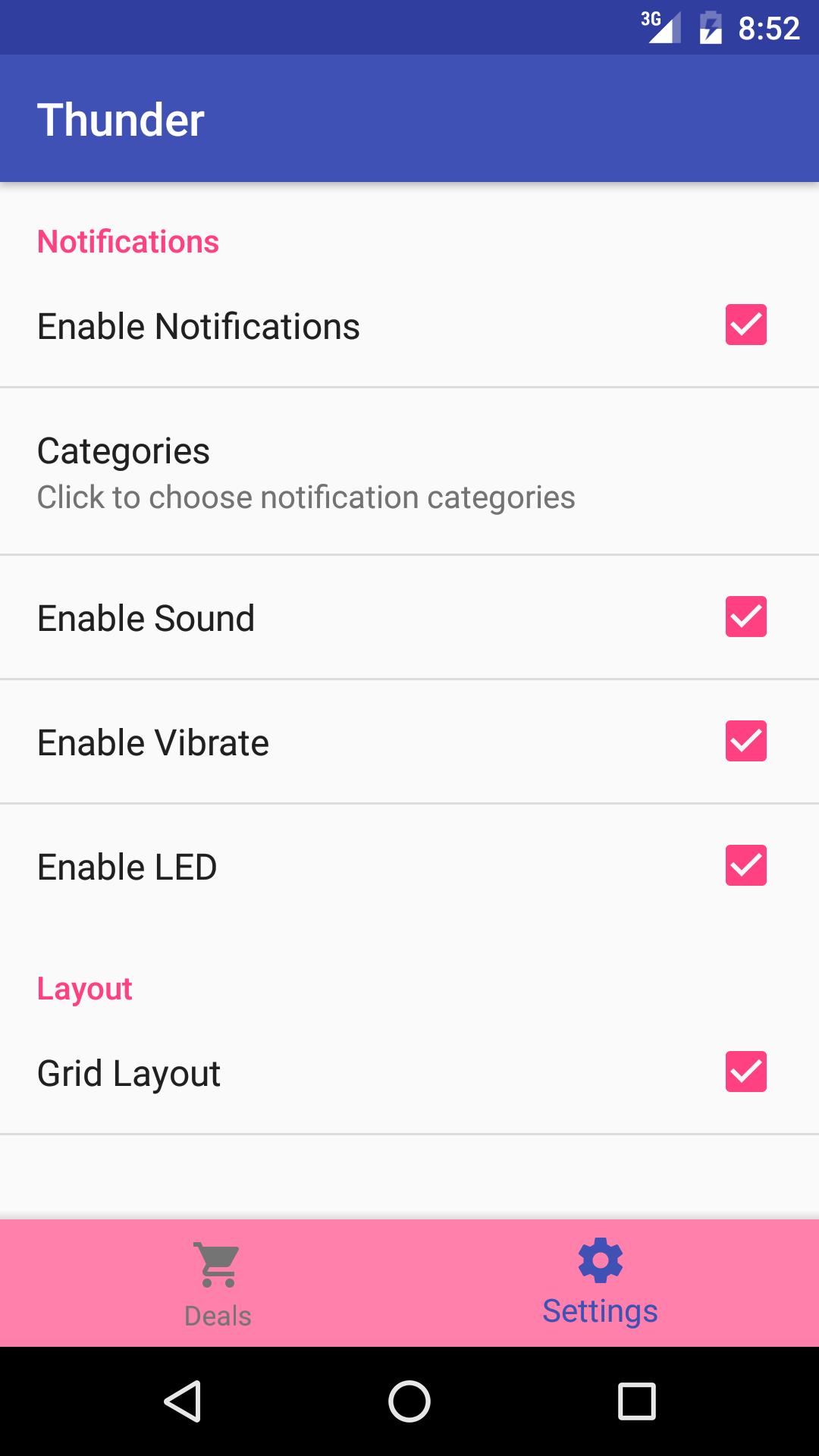 Thunder - Deal Notifications