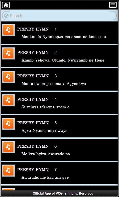 PRESBY HYMNS & RESOURCES