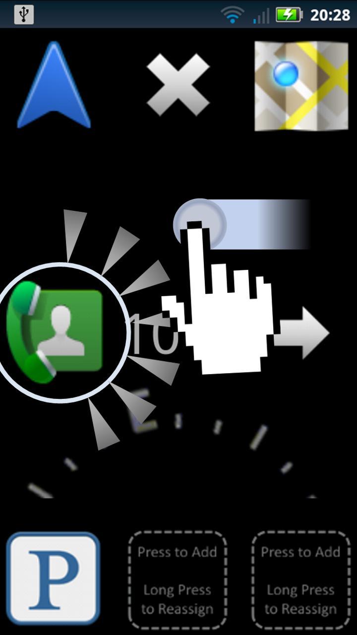 Custom Car Dock with swipe