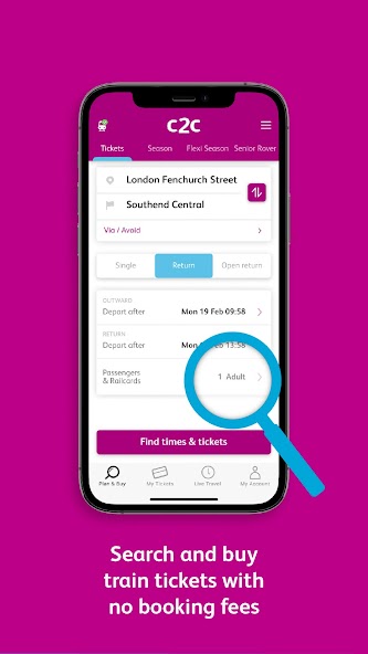 c2c Train Travel: Buy Tickets