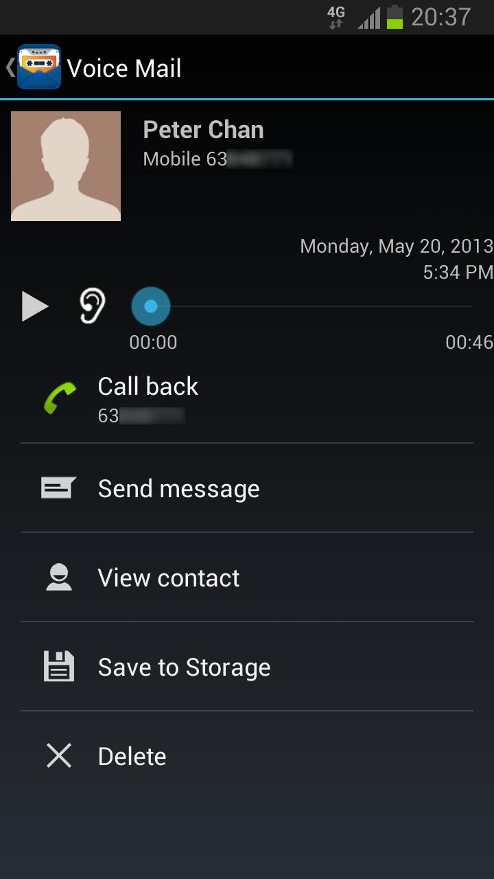 Smart Visual Voice Mail