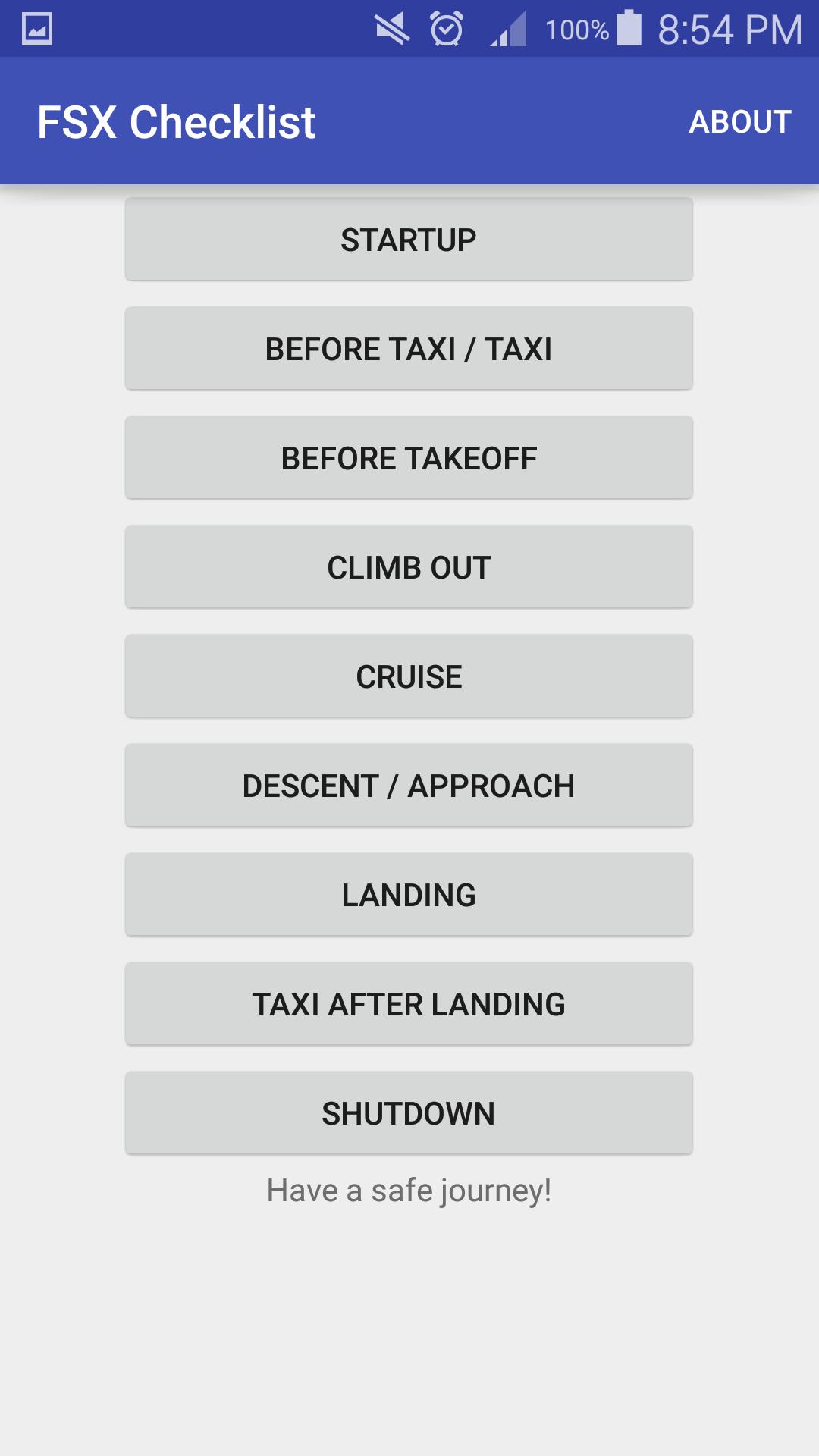 FSX Checklist