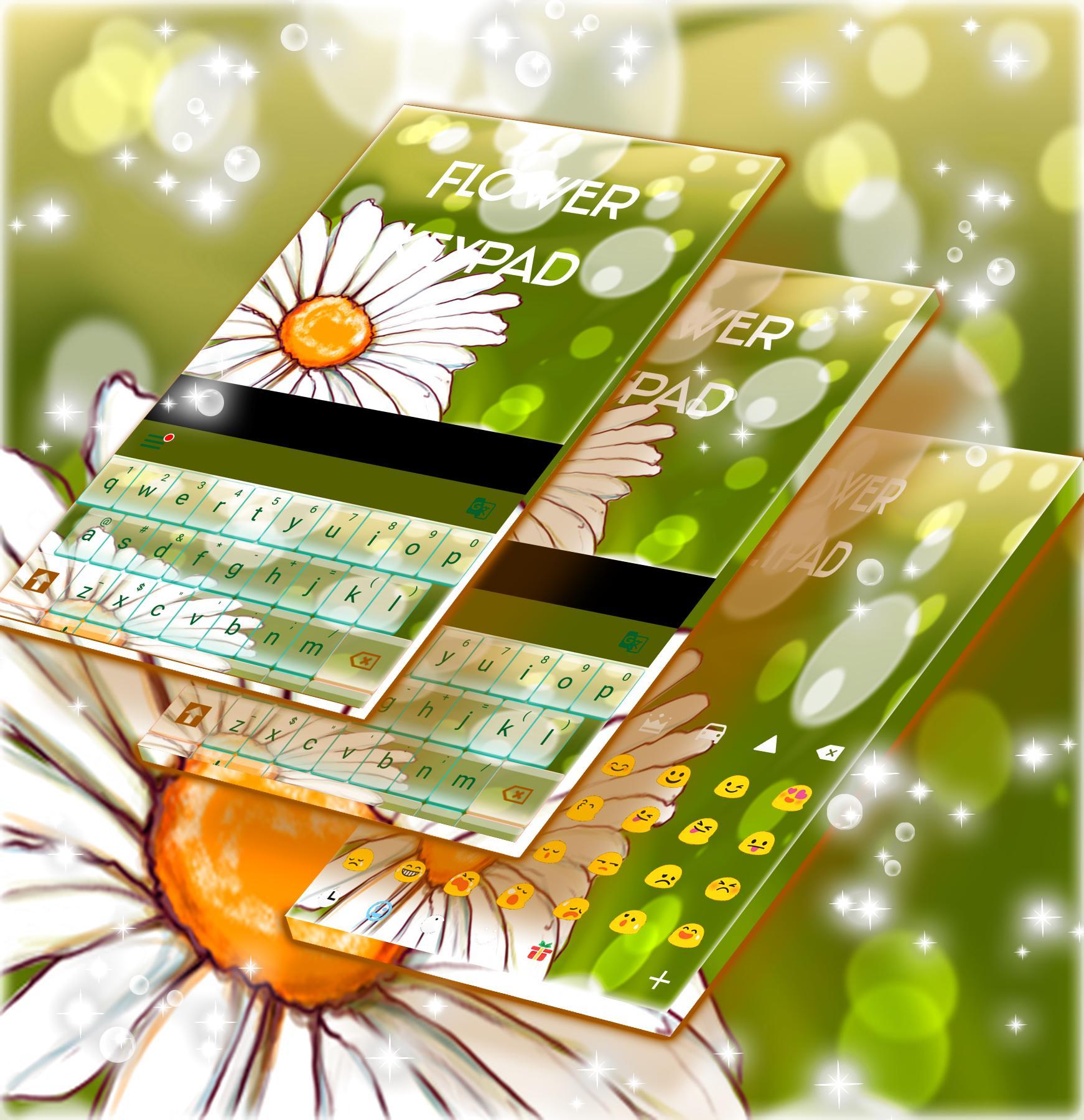 Flower Theme For Keypad