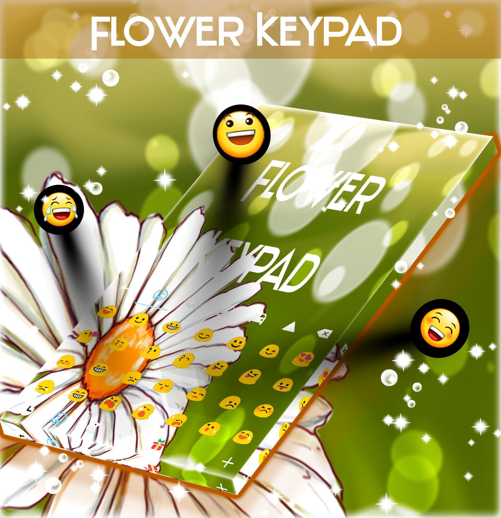 Flower Theme For Keypad