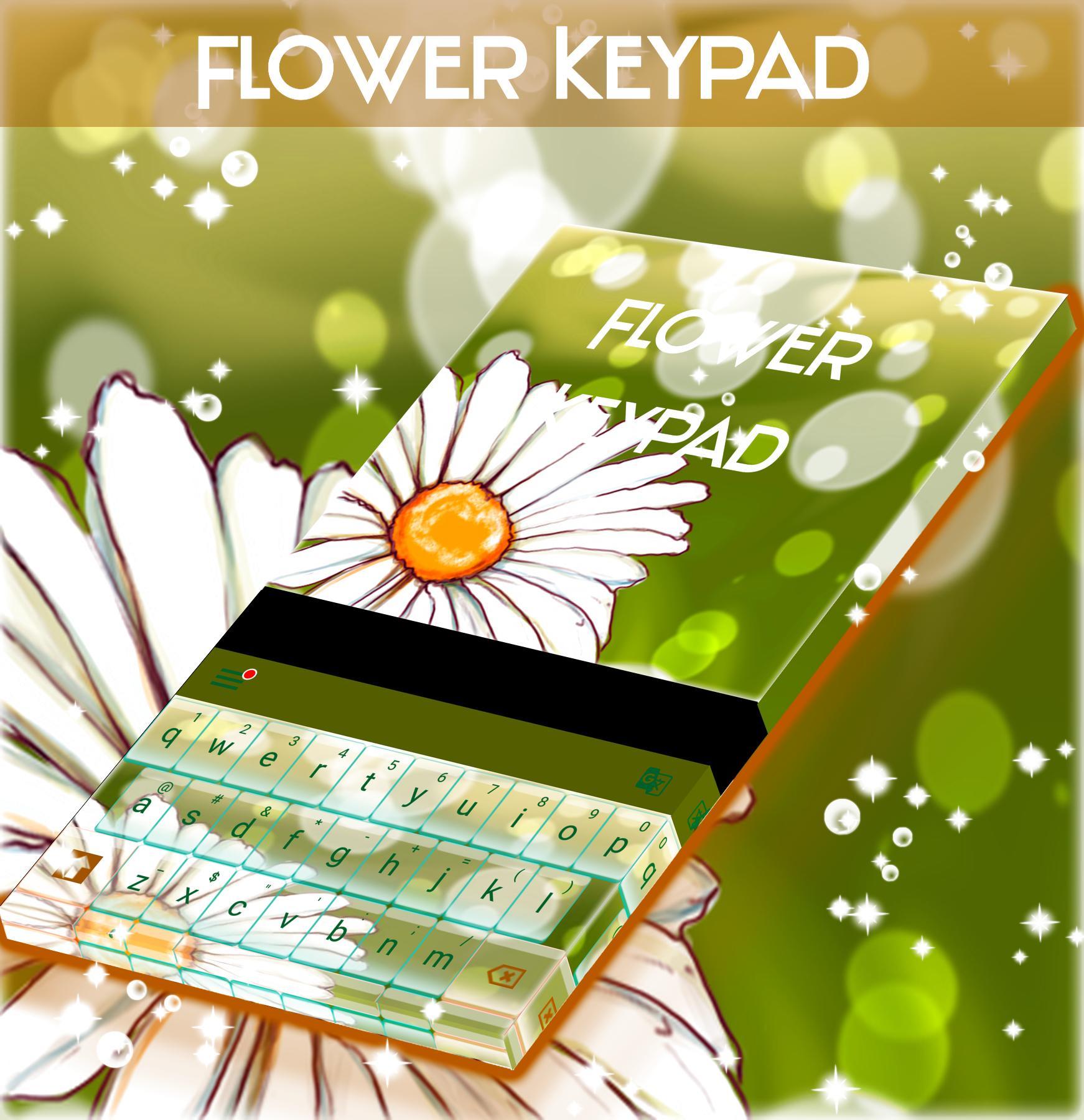 Flower Theme For Keypad