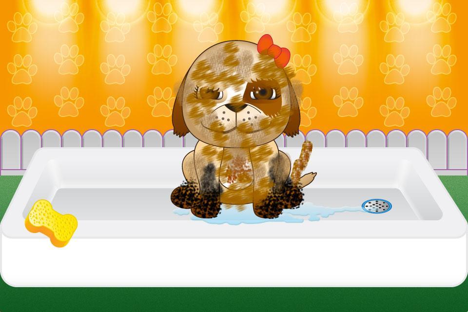 Bathing Dogs Caring Game